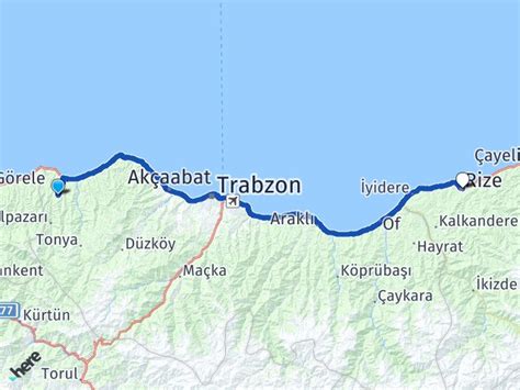 trabzon beşikdüzü kaç km